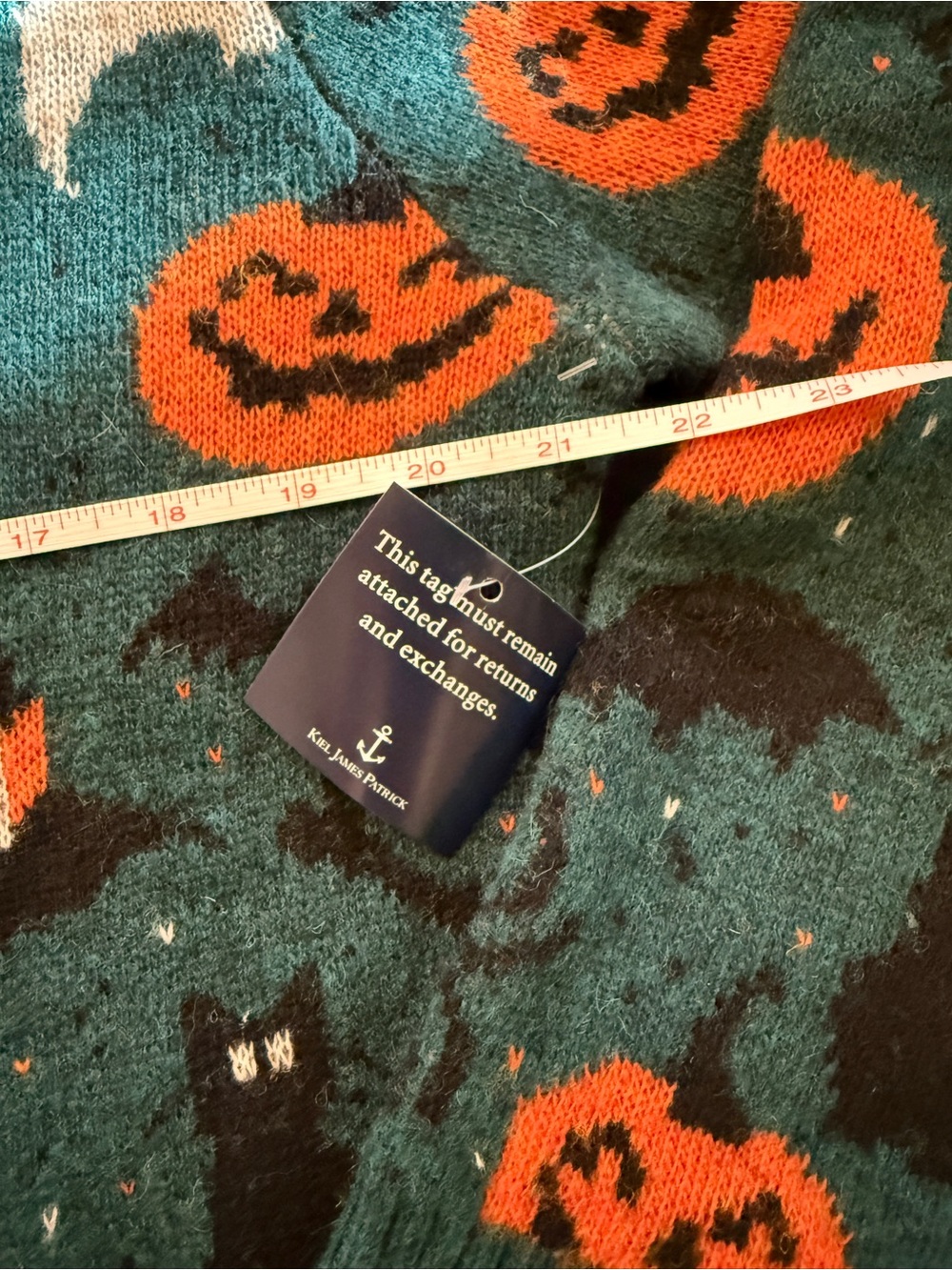 Women’s KJP Kiel James Patrick Wool Knit Halloween Sweater Large NWT - Picture 2 of 5